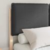 vidaXL Bettgestell mit gepolstertem Kopfteil Dunkelgrau 120 x 190 cm 3405523 Bild 3