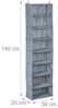 Relaxdays Hängeregal Kleiderschrank 8 Fächer Bild 5