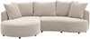 Vente-unique - CEPRANO Sofa Stoff Schokoladenbraun - B 160 cm x H 63 cm x L 260 cm Bild 2