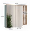 Spiegelschrank Karen Sonoma/Blau 80 x 75 cm mit Spiegel Vicco Bild 2
