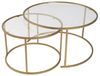 Skye Decor Couchtisch Aurum (Set, 2-St, 2 Tische), Runde Glasplatten Bild 4