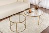 Skye Decor Couchtisch Aurum (Set, 2-St, 2 Tische), Runde Glasplatten Bild 3