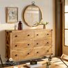 Wandspiegel, rund, Deko, mit Holzrahmen, Durchmesser 74 cm - Atmosphera Bild 2