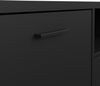 Dmora Fernsehschrank Charo, Ständer für Wohnzimmerfernseher, Niedriges Wohnzimmer-Sideboard, TV-Ständerbasis, 147x40 h38 cm, Schwarz Bild 5