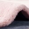 Vimoda Fellteppich Bunny Fell Teppich Rosa Pastell Puder Extra Weich, Rechteckig, Höhe: 25 mm, Hochflor Laüfer Rund Bild 2
