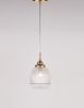 Nova Luce 9738210 MOND Pendelleuchte 1-flammig Gold Transparent E14 Bild 2