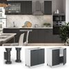 Spülenunterschrank Fame-Line Anthrazit Landhaus 80 cm mit Regal, ohne Arbeitsplatte Vicco Bild 2