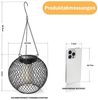 TUWENA LED Solarleuchte 2 Stück Solarlampen für Außen, LED Wasserdicht Hängend Solarleuchten, Metall Garten Christmas Decorations Solarlampen für Außen Terrasse Bild 2