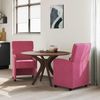 vidaXL Esszimmerstühle mit Rollen 2 pcs Weinrot 58 x 65 x 98 cm Samt 42017879 Bild 3