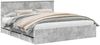 vidaXL Bettrahmen mit Kopfteil Beton Grau 200 x 200 cm Ingenieurs Holz 3407952 Bild 2