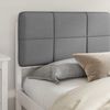 vidaXL Bettgestell mit gepolstertem Kopfteil Hellgrau 200 x 200 cm 3405571 Bild 3