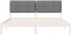 vidaXL Bettgestell mit gepolstertem Kopfteil Hellgrau 200 x 200 cm 3405571 Bild 5