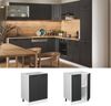 Küchenunterschrank R-Line Anthrazit Landhaus 60 cm , AP Eiche Vicco Bild 2