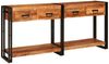 vidaXL Konsolen-Tische 2 pcs Braun 161 x 33 x 75 cm Massivholz Akazie 3324224 Bild 2