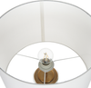 'Beatton' Tischleuchte Gold / Weiss Metall / Glas Höhe 77 cm Beleuchtung Modernes Design Wohnzimmer Bild 5