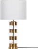 'Beatton' Tischleuchte Gold / Weiss Metall / Glas Höhe 77 cm Beleuchtung Modernes Design Wohnzimmer Bild 4