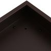 Verkleidung für Klimaanlage/Wärmetauscher HWC-O43 mit Pflanzkasten, Abdeckung, Metall 80 x 97 x 38 cm ~ dunkelbraun Bild 4