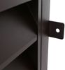 Verkleidung für Klimaanlage/Wärmetauscher HWC-O43 mit Pflanzkasten, Abdeckung, Metall 80 x 97 x 38 cm ~ dunkelbraun Bild 5