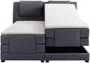 Vente-unique - CASTEL Bett Stoff Grau - B 203 cm x H 125 cm x L 218 cm Bild 4