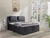 Vente-unique - CASTEL Bett Stoff Grau - B 203 cm x H 125 cm x L 218 cm Bild 2