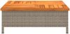 Gartentisch, Balkontisch, Küchentisch Grau 70x70x25 cm Rattan und Akazienholz Bild 5