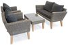 Montecristo Garten Sitzgruppe, Polyrattan, grau, für 4 Personen Bild 3