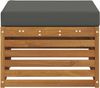 vidaXL Outdoor-Fußhocker Massivholz Akazie Natur 900487 Bild 4