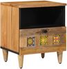 vidaXL Nachttisch Natur 40 x 33 x 46 cm Massivholz Mango 4018266 Bild 1