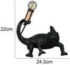 Ausgefallene LED Tischleuchte Tierlampe Chamäleon Schwarz, Höhe 22cm Bild 3