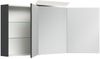 Spiegelschrank 140cm inkl. Design LED-Lampe und Glasböden grafit : Grafit Bild 2