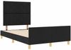 vidaXL Bettgestell mit Kopfteil Schwarz 120 x 200 cm Stoff 3344797 Bild 5