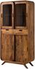 Vitrine Sheesham 90x40x180 hellbraun lackiert MAILAND #115 Bild 1