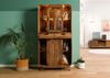 Vitrine Sheesham 90x40x180 hellbraun lackiert MAILAND #115 Bild 3
