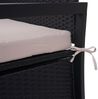 Mendler 'HWC-F39' 3er Sitzbank mit Staufach, Poly-Rattan, Anthrazit/Beige Bild 5