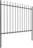 vidaXL Gartenzaun | Stahl | Stabil | Rechteckig | Modern 277634 Bild 2