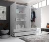 Kleiderschrank >Ivar< in Weiß - 180x190x51cm (BxHxT) Bild 4