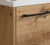 Gäste-WC Waschtisch Set Florence 40x22 cm – Kastanie Eiche – Waschbeckenunterschrank mit 1 Tür und Soft-Close Bild 4