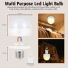 POPOLIC LED-Leuchtmittel Wiederaufladbare Glühbirne mit Timer und Fernbedienung, dimmbare, B22, 2 St, mit Magnetsockel, abnehmbare B22-Lade-LED-Glühbirne,3 Farbtemperaturen Bild 3