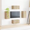 vidaXL TV-Schrankset 4 pcs Sonoma-Eiche Holzwerkstoff 3409152 Bild 4