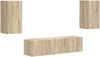 vidaXL TV-Schrankset 4 pcs Sonoma-Eiche Holzwerkstoff 3409152 Bild 2