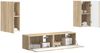 vidaXL TV-Schrankset 4 pcs Sonoma-Eiche Holzwerkstoff 3409152 Bild 3