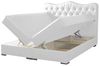 Boxspringbett SULTAN Kunstleder Weiss 160x200 cm Bild 2
