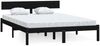 vidaXL Massivholzbett Schwarz Kiefer 140x190 cm [810131] Bild 2