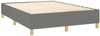 vidaXL Boxspringbett mit Matratze & LED Dunkelgrau 140x190 cm Stoff 3139030 Bild 5