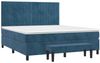 vidaXL Boxspringbett mit Matratze Dunkelblau 180x200 cm Samt 3137981 Bild 2