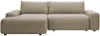 Vente-unique - DAVISO Sofa Stoff Schokoladenbraun - B 162 cm x H 87 cm x L 264 cm Bild 2