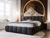 GrainGold Polsterbett mit Bettkästen CLOUD, Modern Bett mit Kopfteil - 180x200 cm, Schwarz (1x Bett) Bild 5