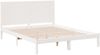 vidaXL Massivholzbett Extra Lang ohne Matratze Weiß 160x220 cm 3309316 Bild 3
