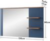 Garderobenspiegel >Dijon< in Parasian Blue Dekor - 130x80x17 (BxHxT) Bild 3