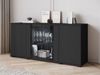 Kommode Clarkoy SB 154 4D (Farbe: Schwarz, mit weißer LED Beleuchtung) Bild 2